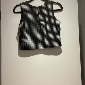 Black and white checkered 2 piece set